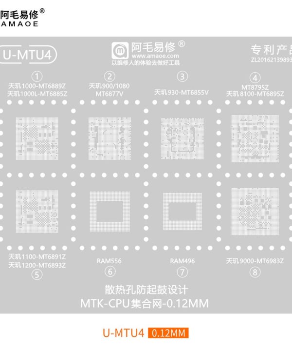 U-MTU4 شابلون AMAOE
